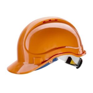 ELMETTO ARANCIO C/SOTTOGOLA E FASCIA ANTISUDORE