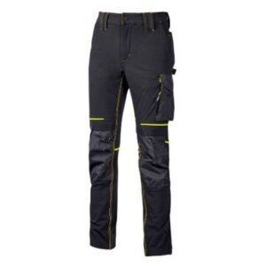 PANTALONE NERO/GIALLO UPOWER TG.M