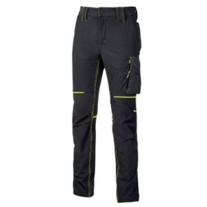 PANTALONE NERO/GIALLO UPOWER TG.L