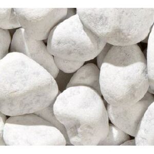 CIOTTOLO BIANCO CARRARA 25/40 MM---KG.25 SUPERF.1/2 MTQ