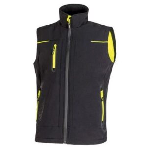 GILET NERO/GIALLO UPOWER TG.XXXL