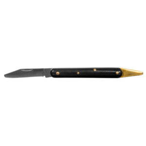 COLTELLO INNESTO CON SOLLEVA CORTECCIA IN OTTONE 44 MM.