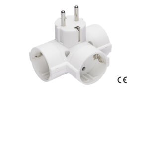 ADATTATORE TRIPLO SCHUKO SPINA SCHUKO