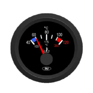 MANOMETRO TEMPER.ACQUA 12 V.IN COPPIA CON 03742