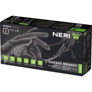 GUANTI NERI NITRILE TG.08